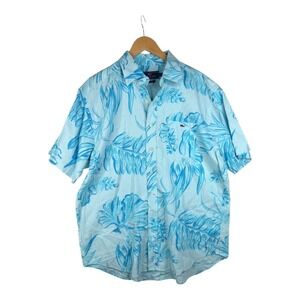 Vineyard Vines Mens Classic Fit Tucker Shirt Aquatic Print‎ Size Large Blue